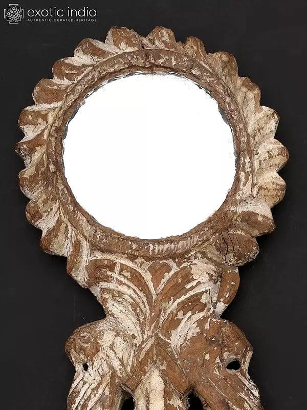 Exotic India 14" Designer Handheld Mirror 