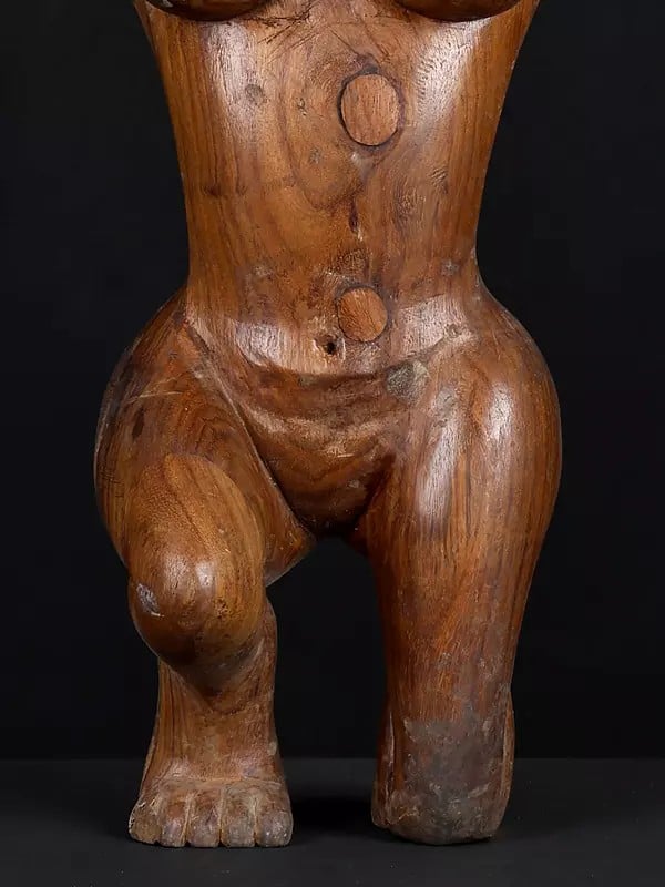 Exotic India 15" Snake Woman | Modern Art Sculpture 