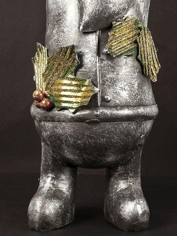 Exotic India 17" Iron Santa | Home Decor 