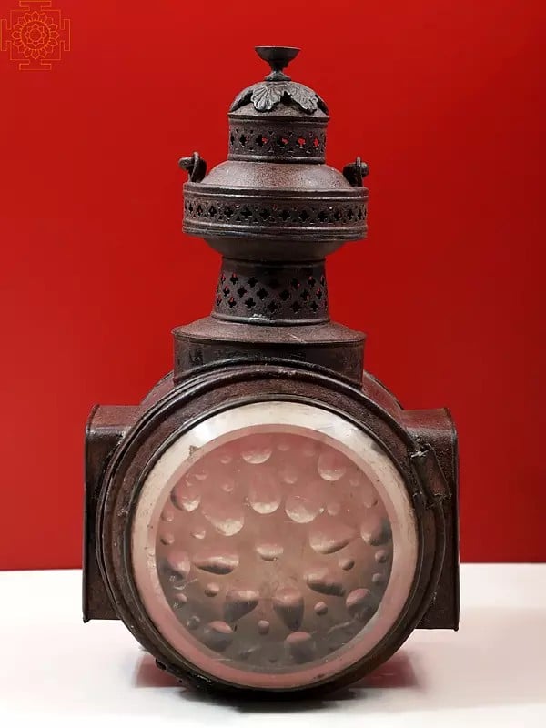 exotic india 17" Vintage Railway Signal Lamp