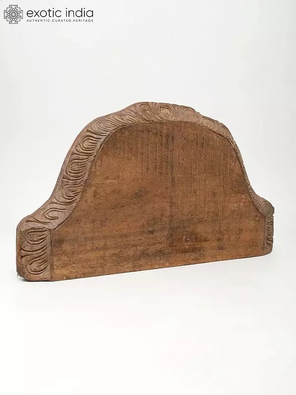 Exotic India 18" Wooden Pedestal (Chowki) 