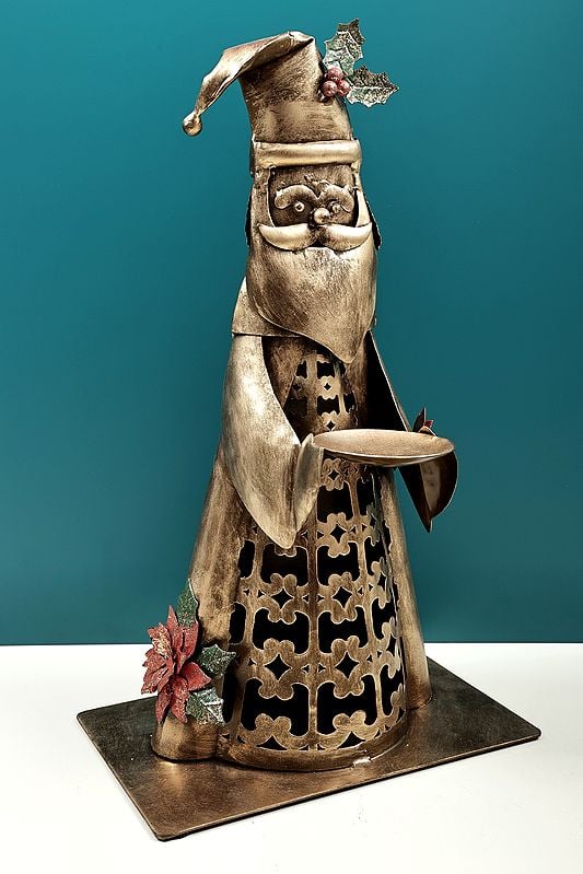 Exotic India 19" Handmade Santa Claus Figurine
