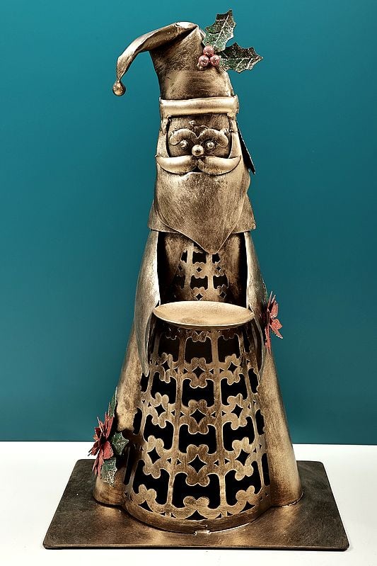 exotic india 19" Handmade Santa Claus Figurine 