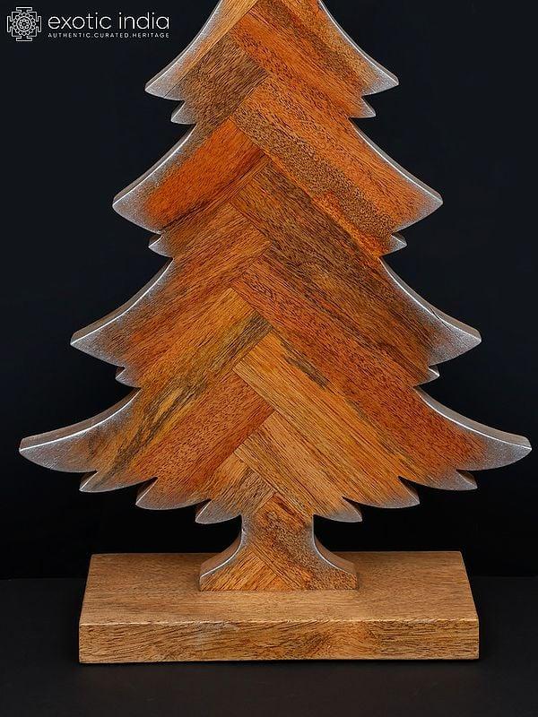 Exotic India 28" Christmas Tree In Wood | Home Decor