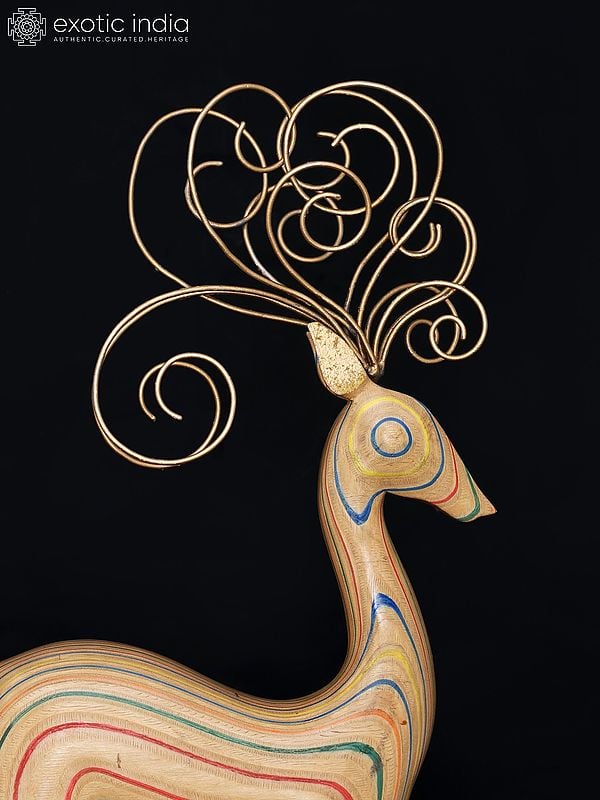 Exotic India 28" Decorative Reindeer | Home Decor