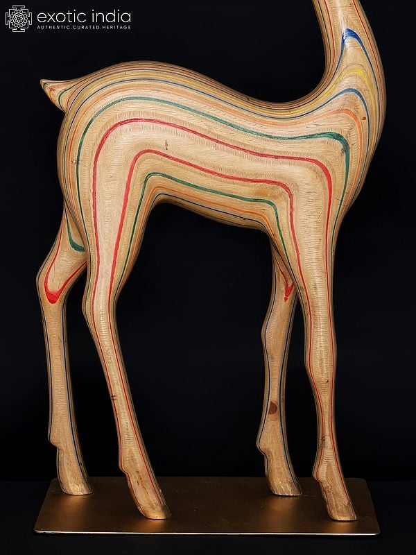 Exotic India 28" Decorative Reindeer | Home Decor