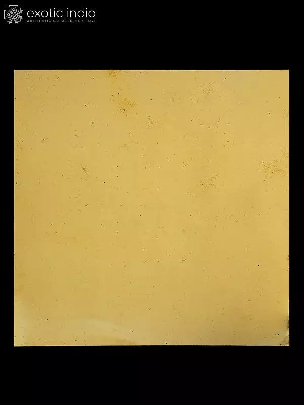 Exotic India 3" Shri Kuber Yantra In Brass 