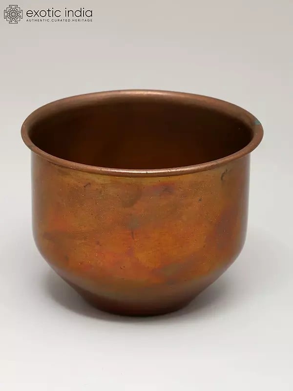 Exotic India 3" Small Ritual Copper Bowl 