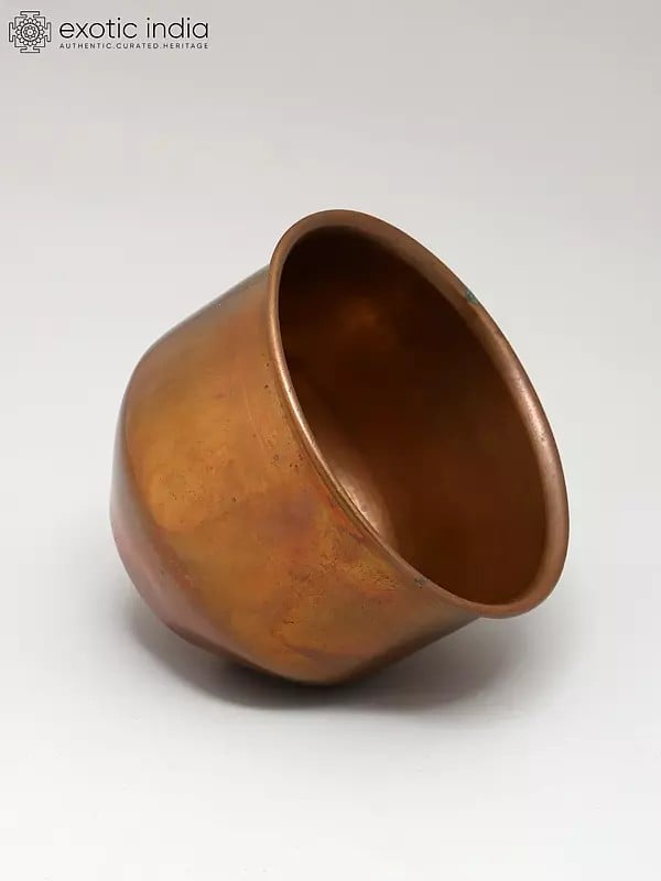 Exotic India 3" Small Ritual Copper Bowl 