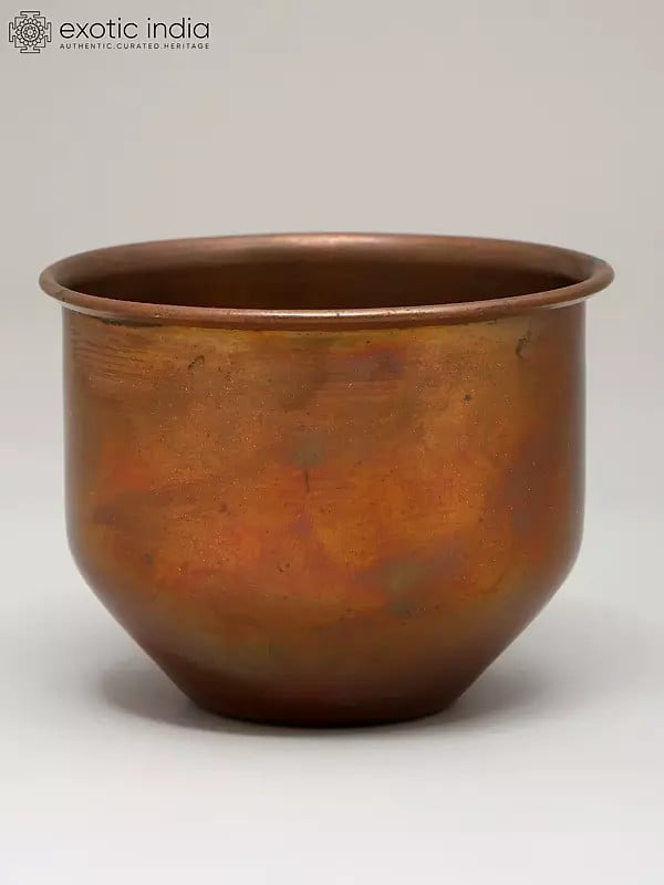exotic india 3" small ritual Copper Bowl 