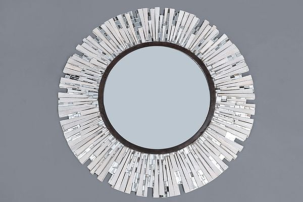 exotic india 31" Designer Round Bathroom Mirror 
