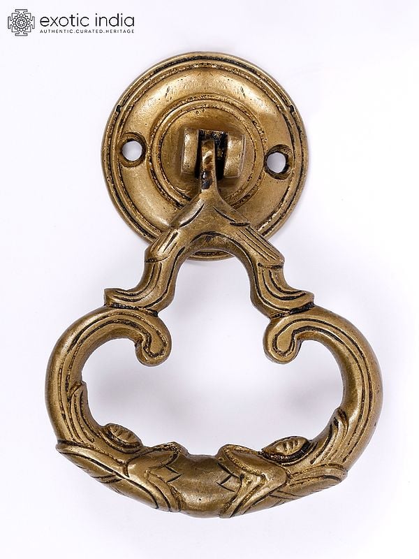exotic india 4" Designer Brass Door Knocker 