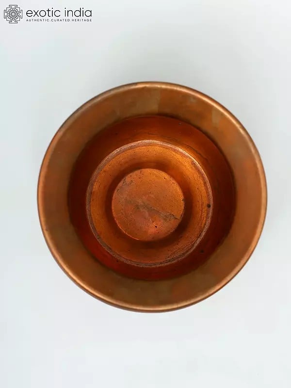 Exotic India 4" Ritual Kalash In Copper 