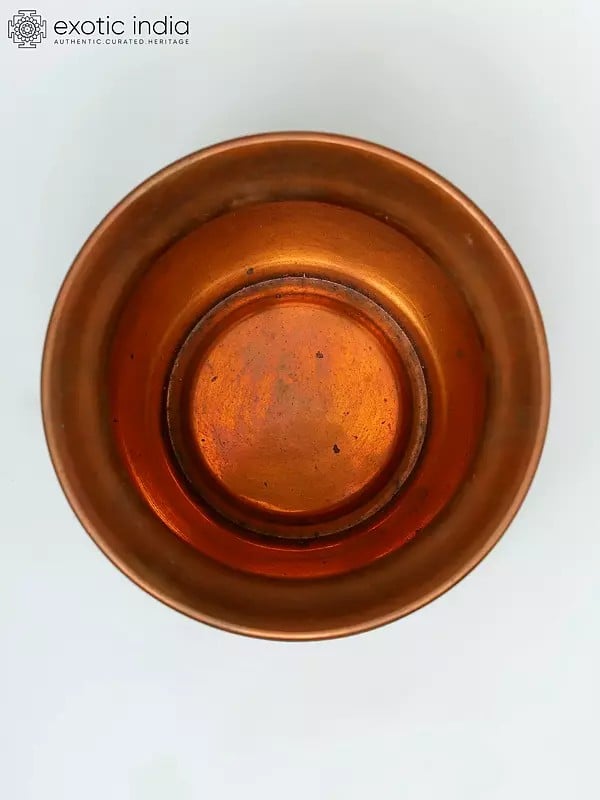 Exotic India 4" Ritual Kalash In Copper 