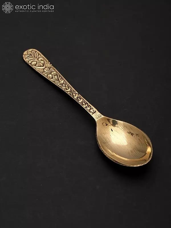 Exotic India 5" Brass Spoon 