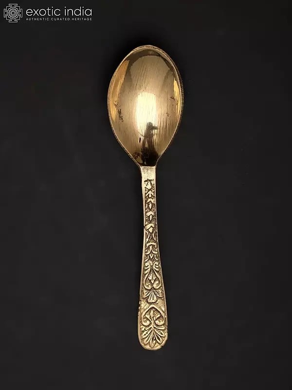 Exotic India 5" Brass Spoon 