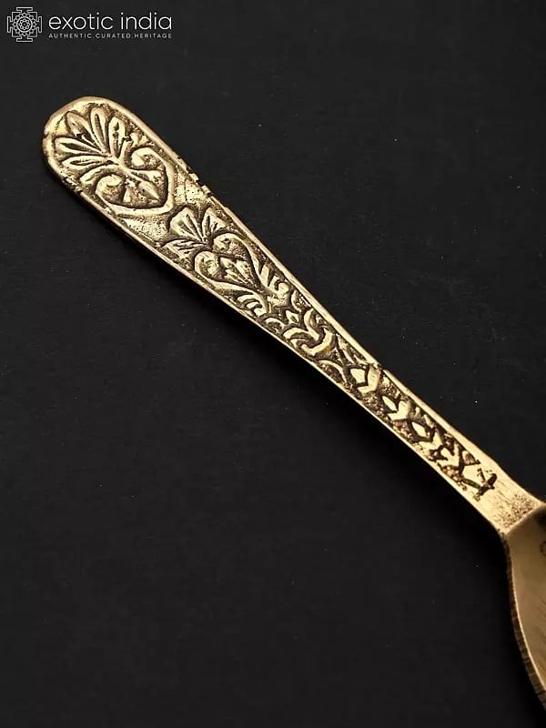 Exotic India 5" Brass Spoon 