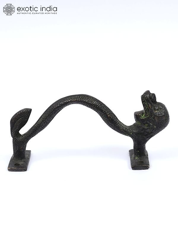 exotic india 5" Dragon Door Handle in Brass