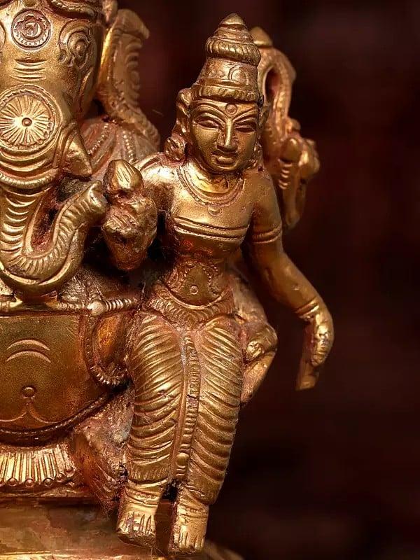 Exotic India 5" Small Siddhi Ganesha | Bronze Statue 