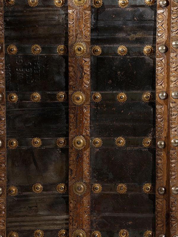 Exotic India 51" Vintage Indian Wooden Door