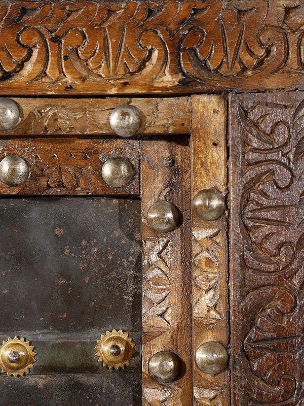 Exotic India 51" Vintage Indian Wooden Door