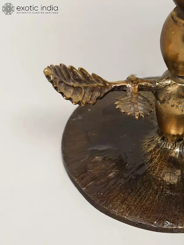 Exotic India 7" Brass Table Tree | Decorative Item 
