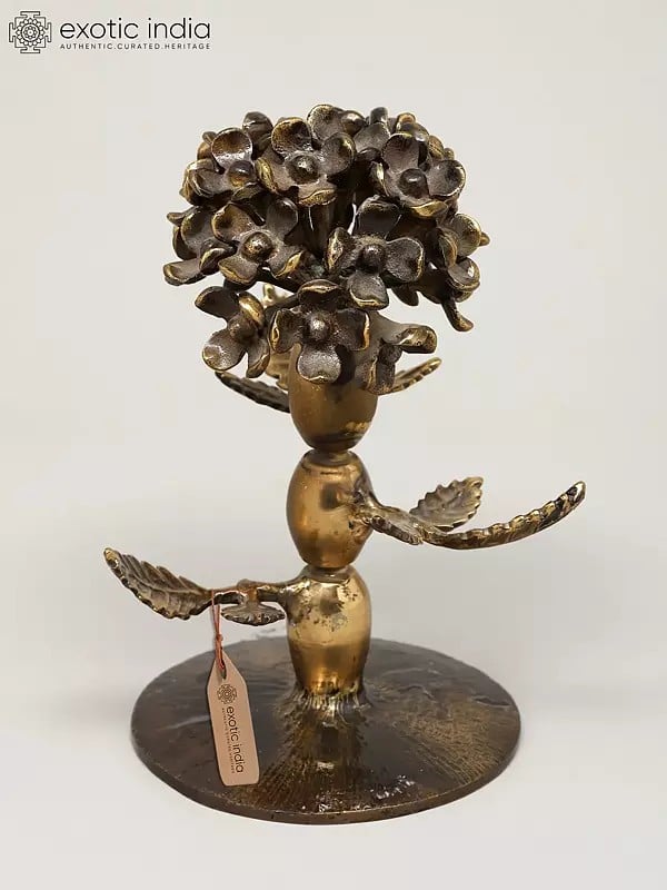exotic india 7" Brass Table Tree | Decorative Item 