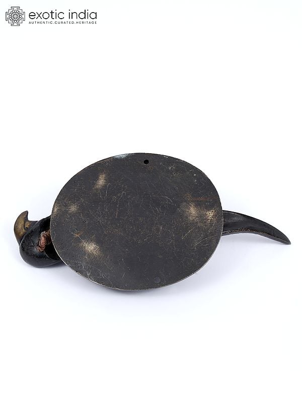 Exotic India 8" Parrot Design Brass Door Knocker