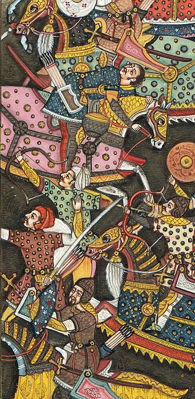 Exotic India A Persian Battle Scene 