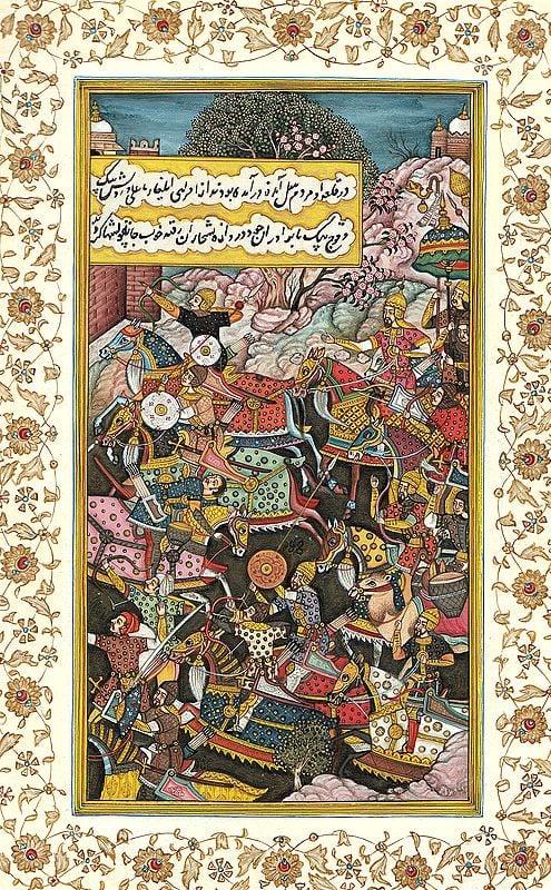 exotic india A Persian Battle Scene 
