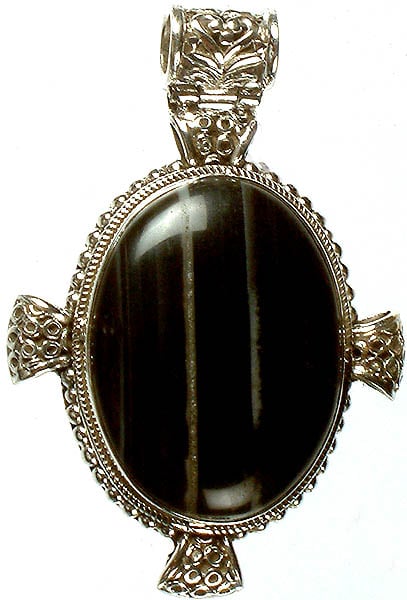 exotic india Agate Oval Pendant