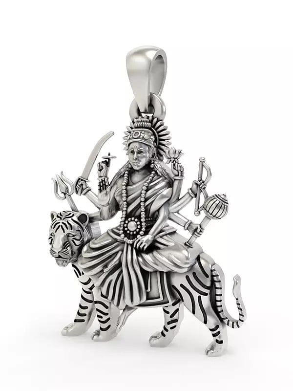 Exotic India Ambe Maa (Goddess Durga) Pendant 