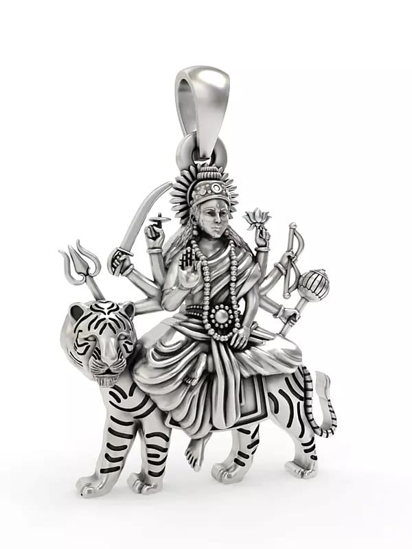 Exotic India Ambe Maa (Goddess Durga) Pendant 