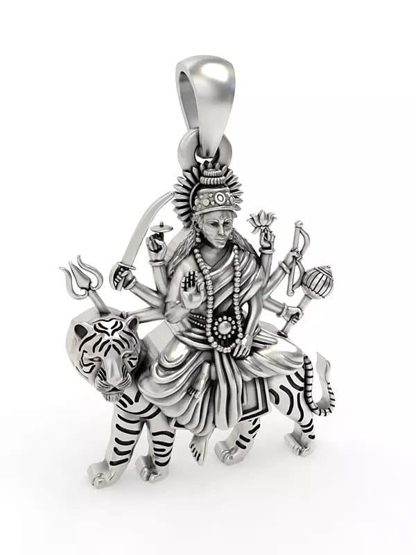 Exotic India Ambe Maa (Goddess Durga) Pendant 