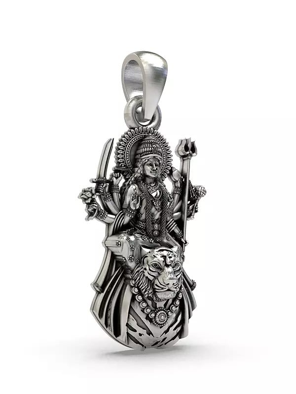 Exotic India Ambe Maa (Goddess Durga) Pendant