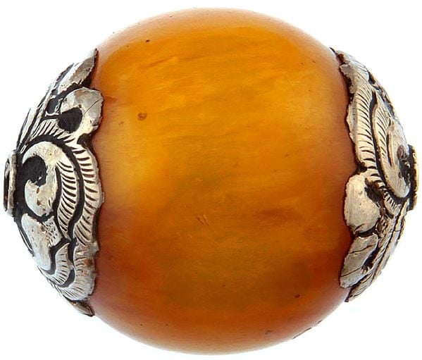 exotic india Amber Dust Beads (Price Per Piece)