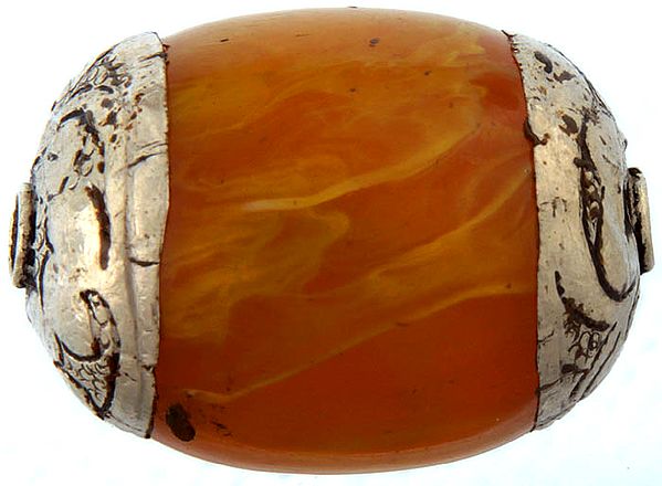 exotic india Amber Dust Beads (Price Per Piece)