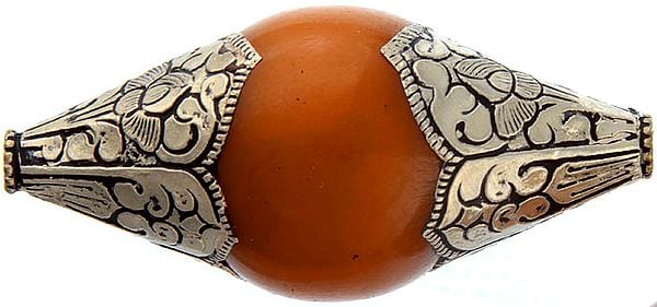 exotic india Amber Dust Beads (Price Per Piece) 