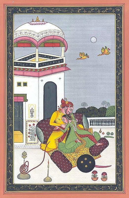 exotic india An Amorous Couple (Bundi School) 