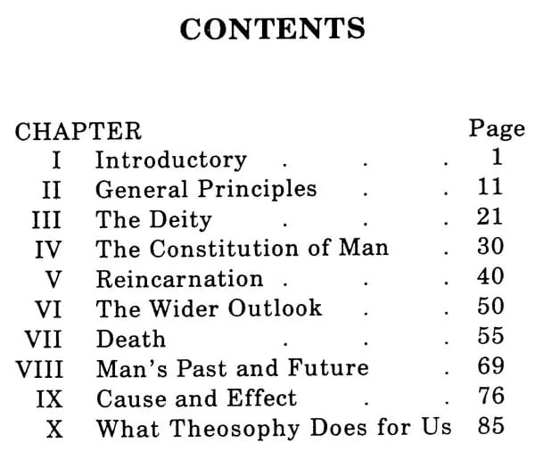 Exotic India An Outline Of Theosophy 