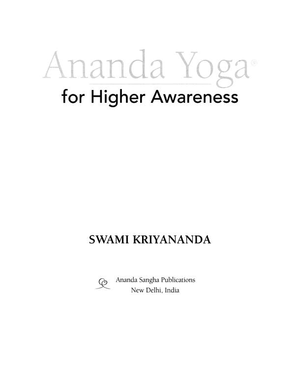 Exotic India Ananda Yoga For Higher Awareness 