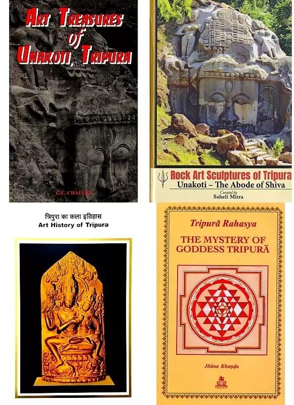 exotic india Art of Tripura (Set of 4 Books) 