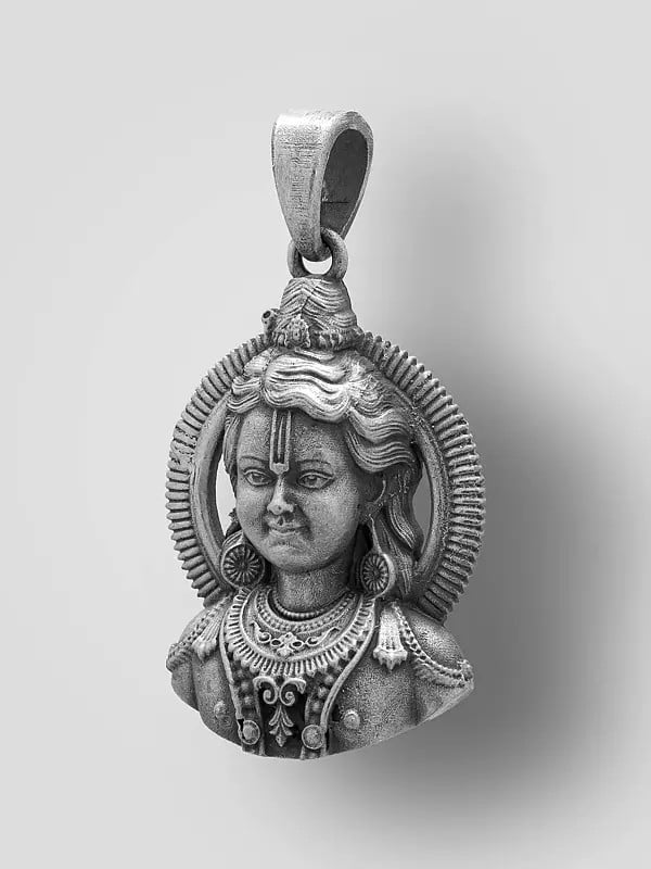 Exotic India Ayodhya Ram Lalla Face Pendant 