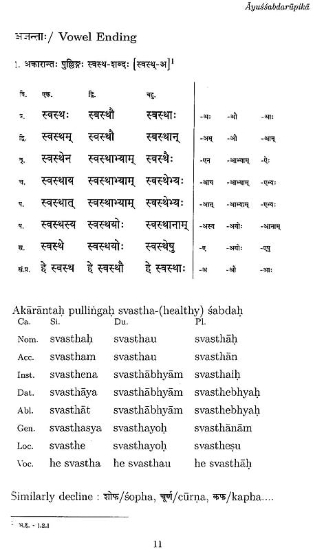 Exotic India आयुश्शब्दरूपिका - Ayussabdarupika 
