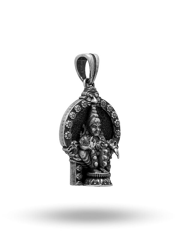 Exotic India Ayyappan Swamy Antique Finish Pendant 