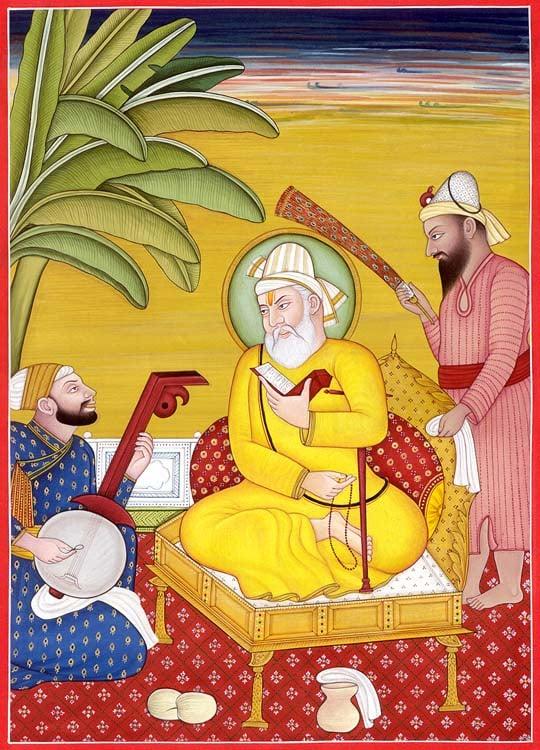 exotic india Baba Nanak Bhai Mardana and Bala 