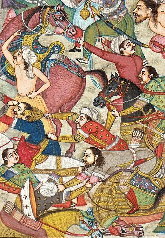Exotic India Battle Scene 