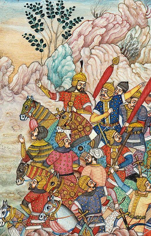 Exotic India Battle Scene 