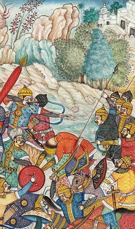 Exotic India Battle Scene 