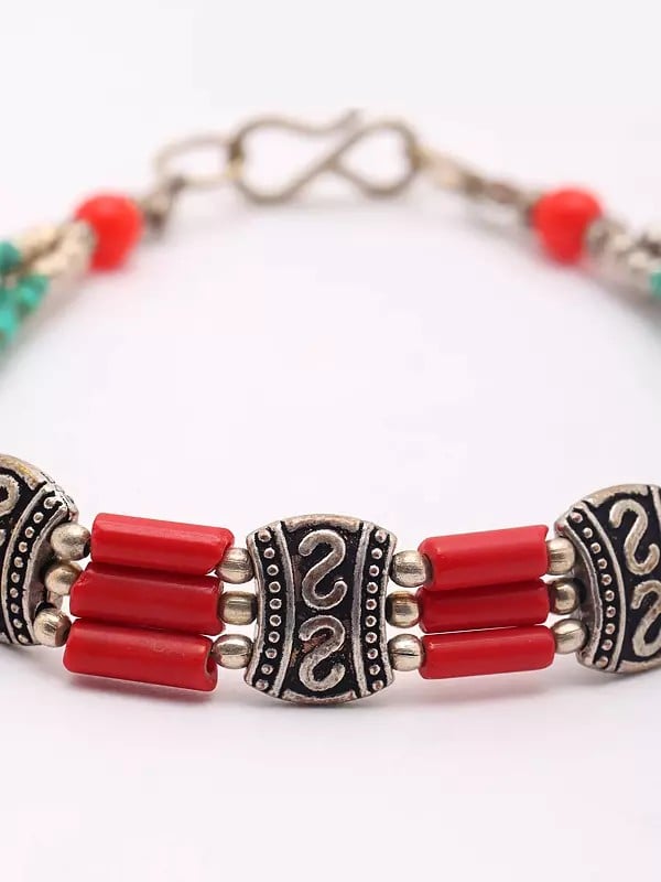 Exotic India Beaded Bracelet With S-Hook Bracelet 